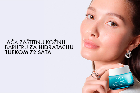 VICHY MINÉRAL 89 Formulacija dermatološki aktivnih sastojaka za intenzivnu hidrataciju.